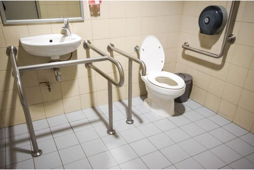 Rules for equipping sanitary facilities for people with disabilities with handrails