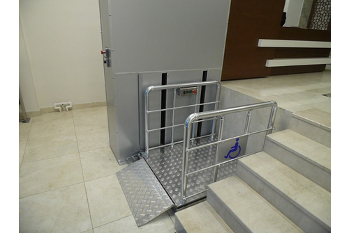 Who installs electric elevators for people with disabilities?